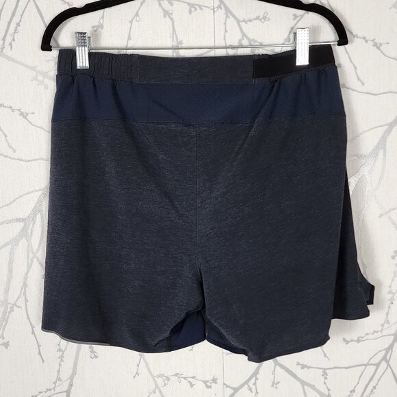 Lululemon Navy Lined Surge Shorts 6" - Picture 2 of 5